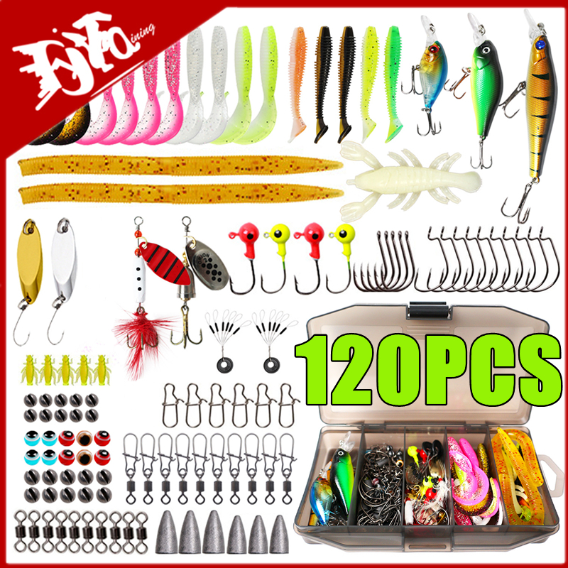 Fishing Lure Crankbait - New 120PCS Fishing Lure Set Soft
