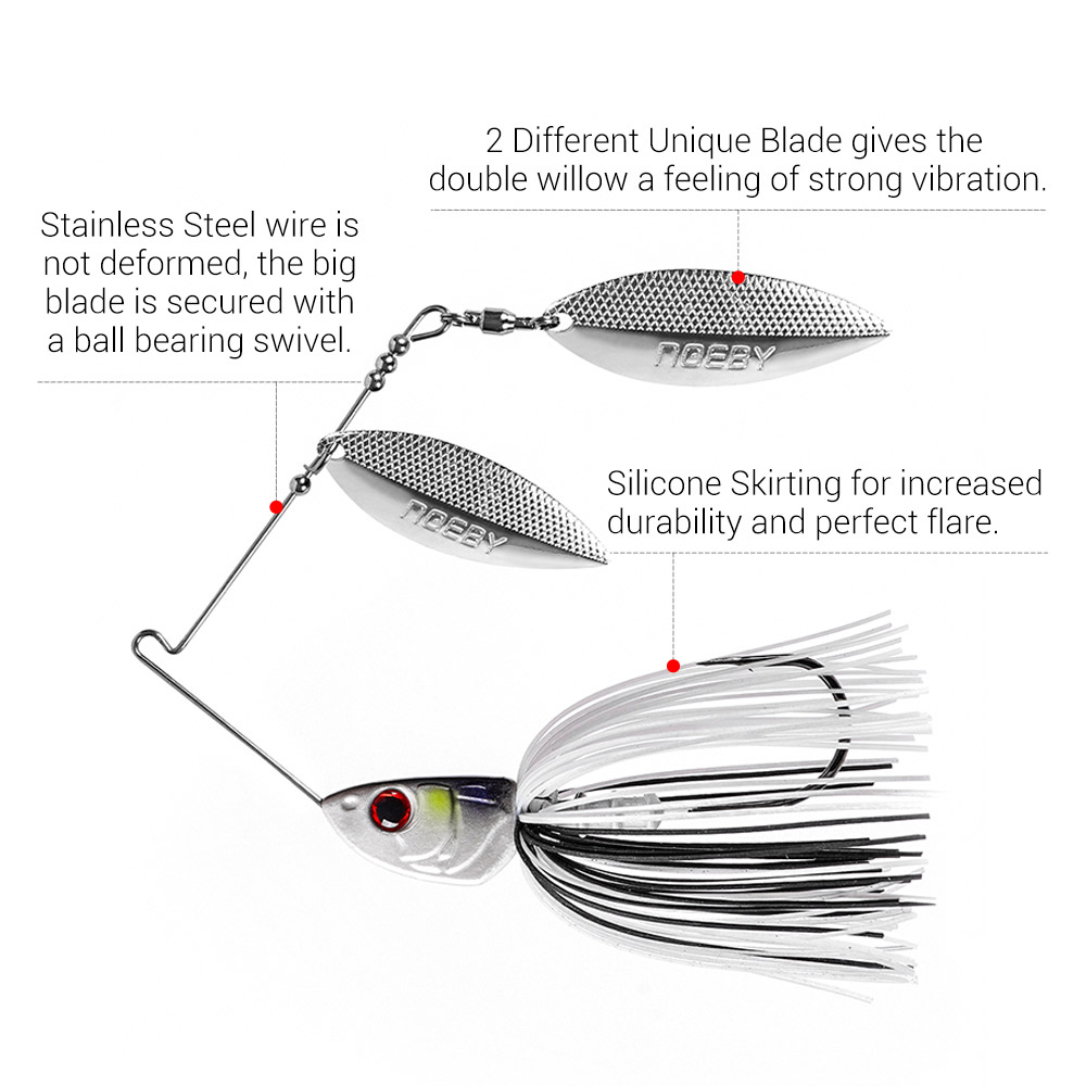 Noeby Spinnerbait 10.5g 14g 21 - Fishing Lure Swimbait บทวิจารณ์และราคา
