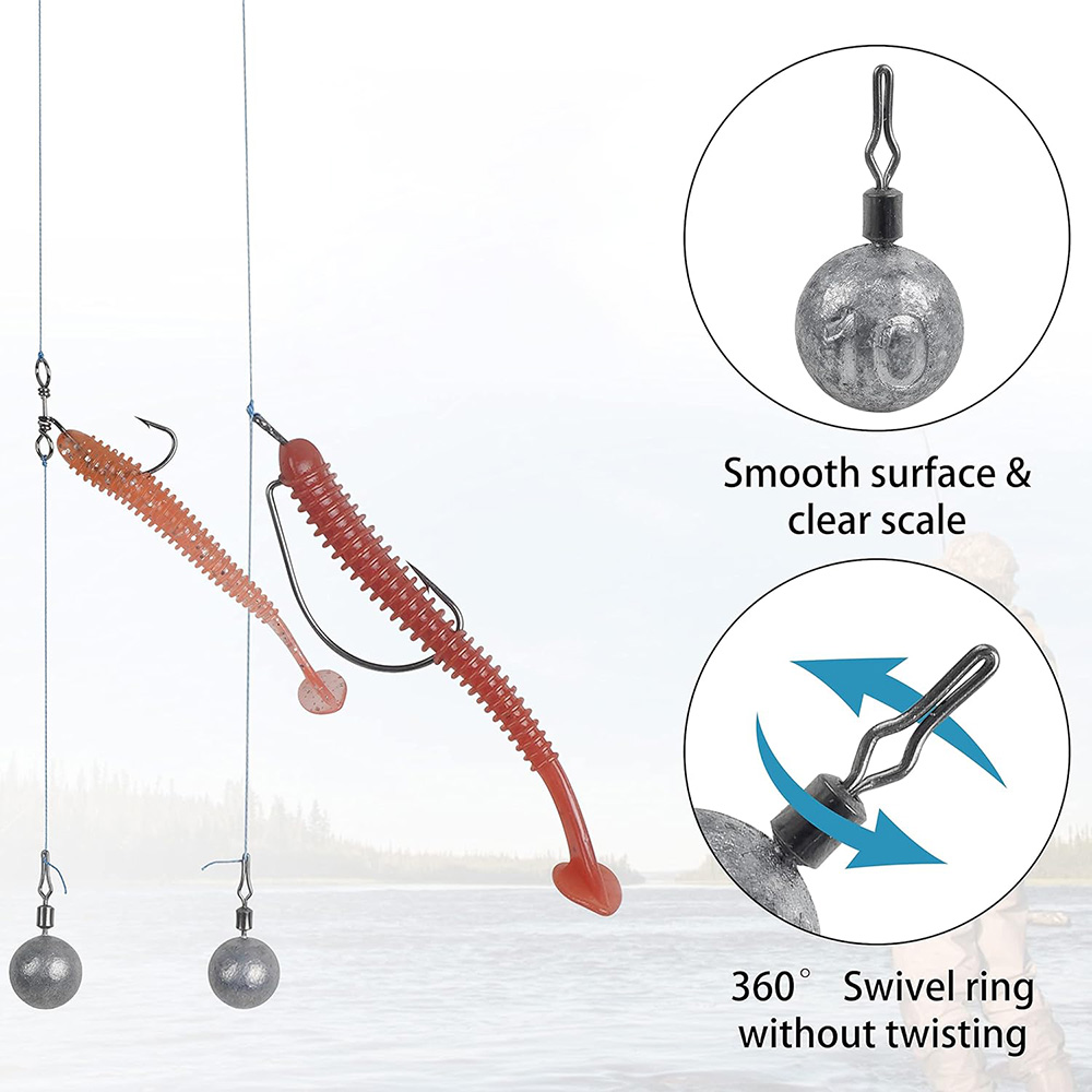10Pcs Fishing Weight Lead 2.5G - Fishing Lure Popper บทวิจารณ์และราคา