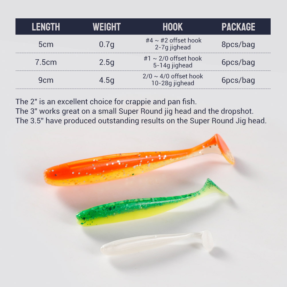 Noeby Easy Shiner Silicone Sha - Fishing Lure Soft Plastic บทวิจารณ์และราคา