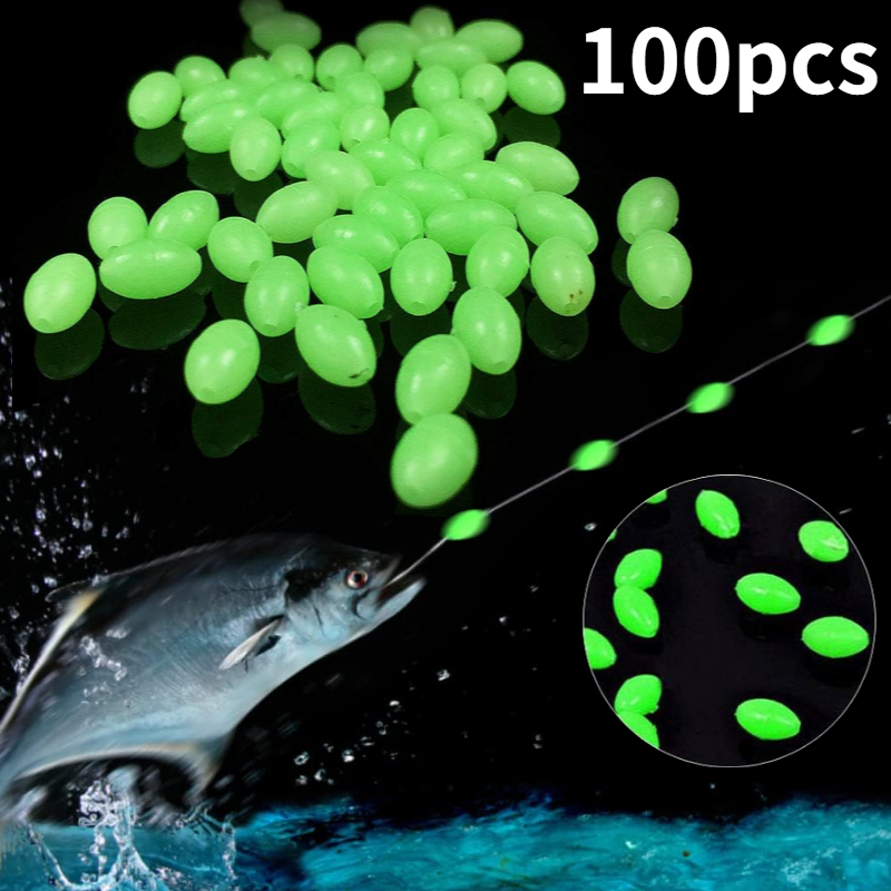 100pcs/lot Oval Night Luminous - Fishing Lure Topwater บทวิจารณ์และราคา