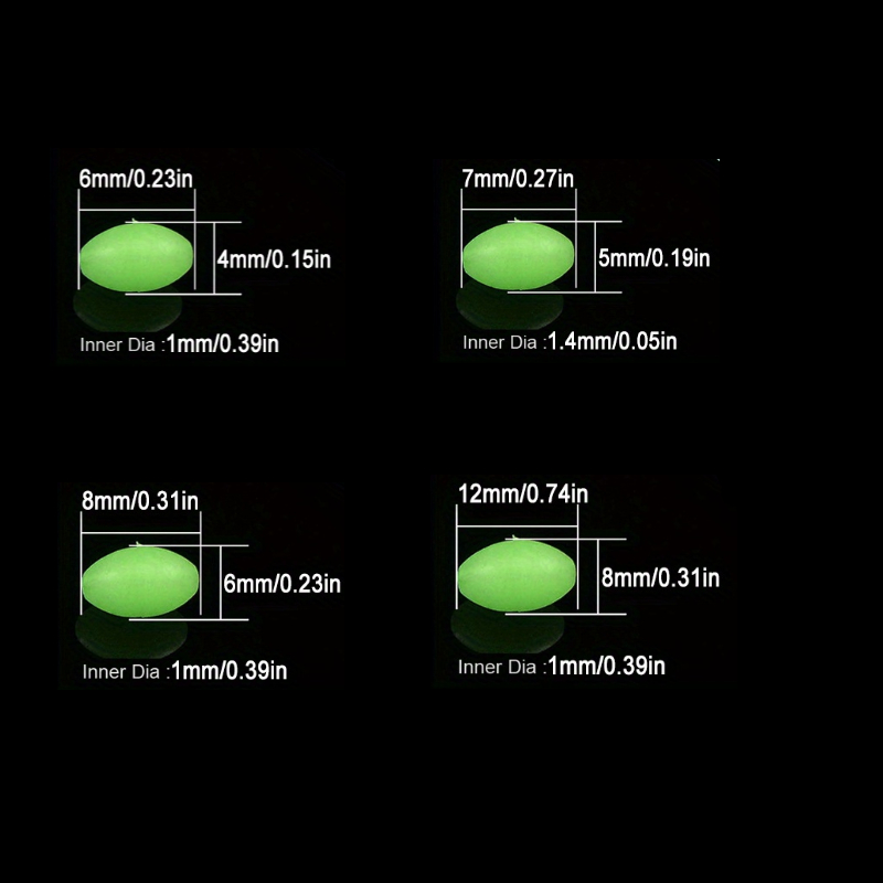 100pcs/lot Oval Night Luminous - Fishing Lure Topwater บทวิจารณ์และราคา