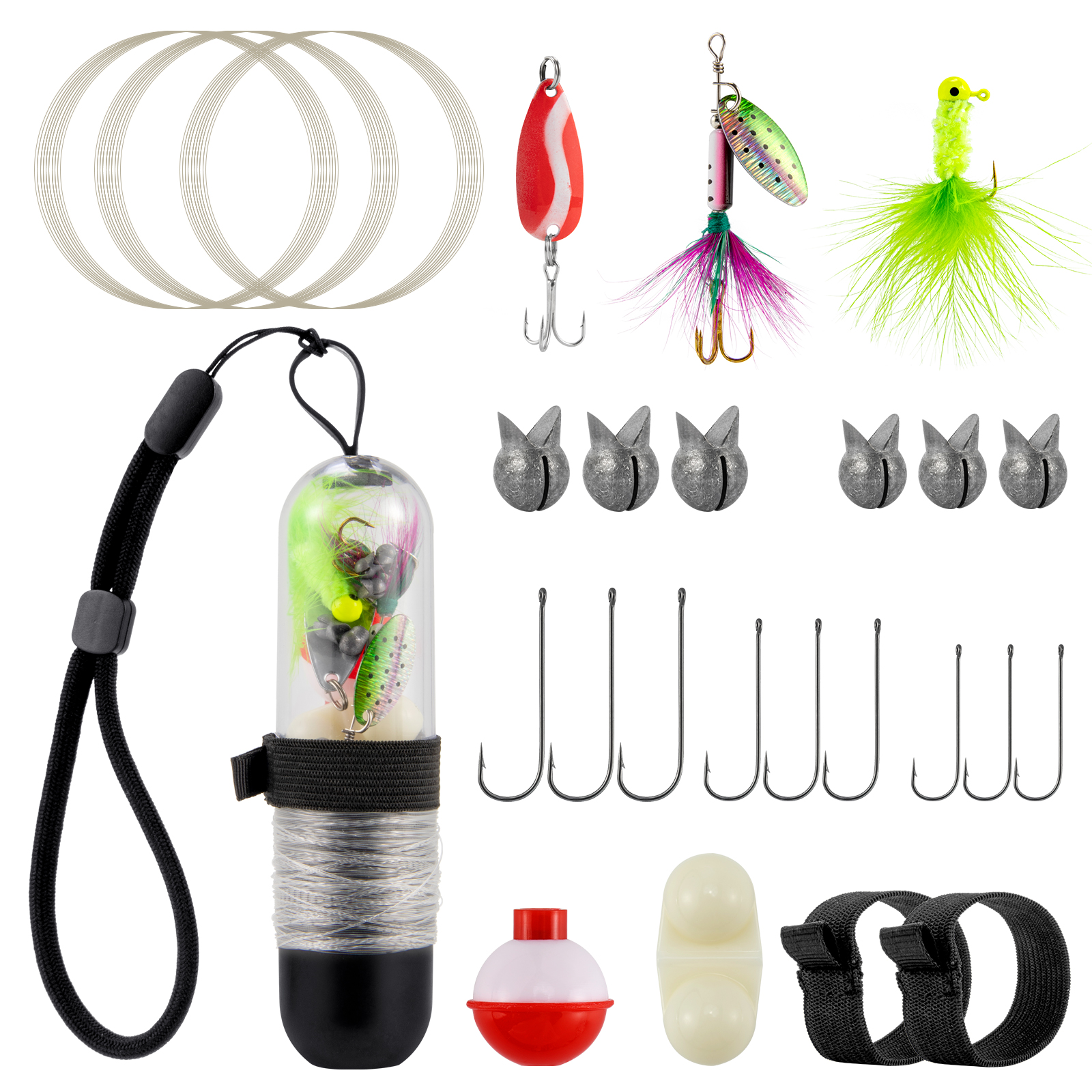 25pcs Survival Fishing Kit Poc - Fishing Lure Spinner บทวิจารณ์และราคา