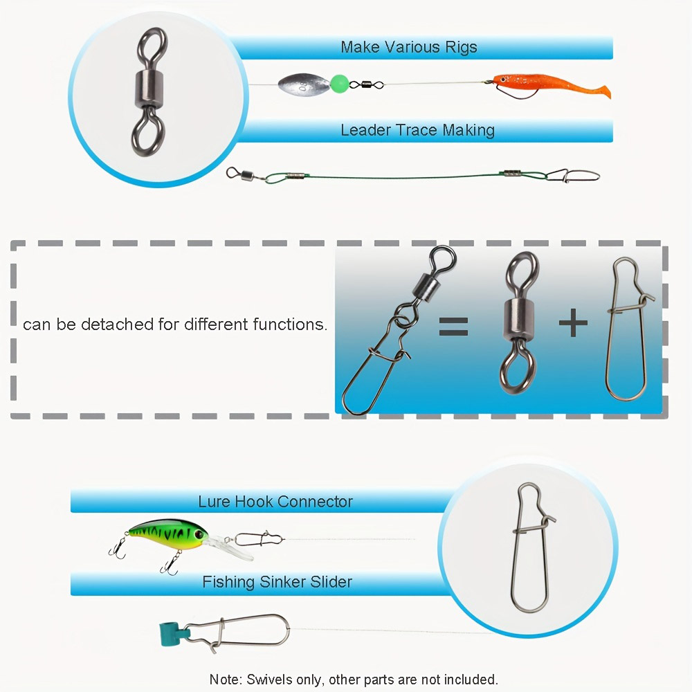 95/210 PCS Set Fishing Connect - Fishing Lure Making Kit บทวิจารณ์และราคา