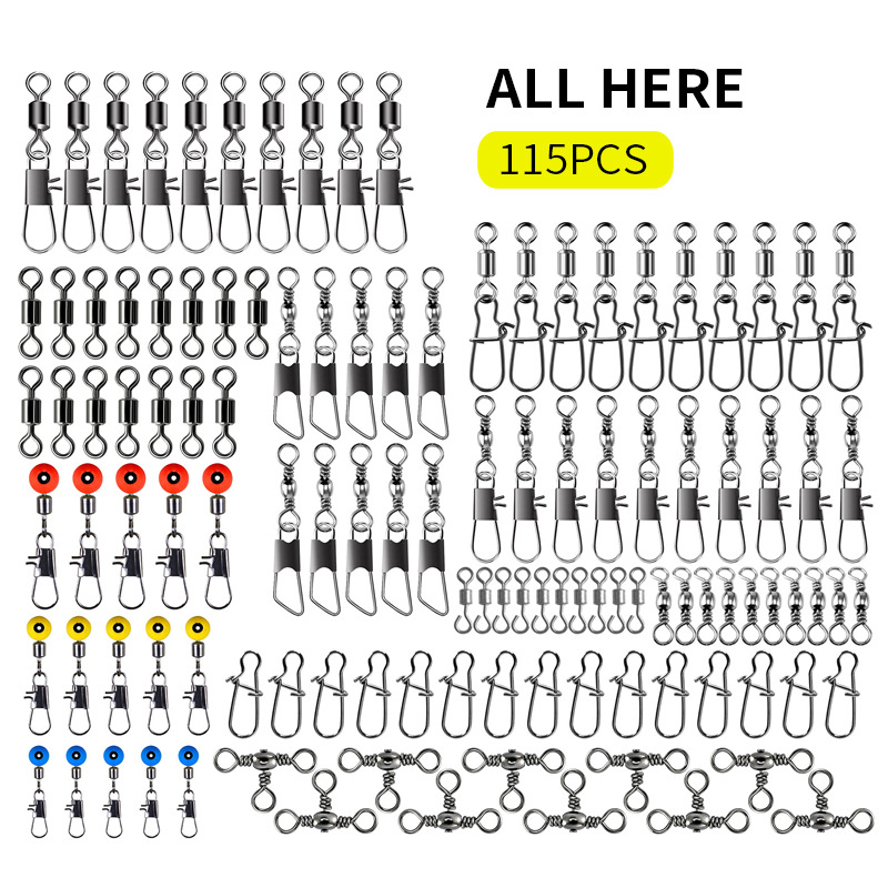 115pcs Fishing Swivel Connecto - Fishing Lure Making Kit บทวิจารณ์และราคา