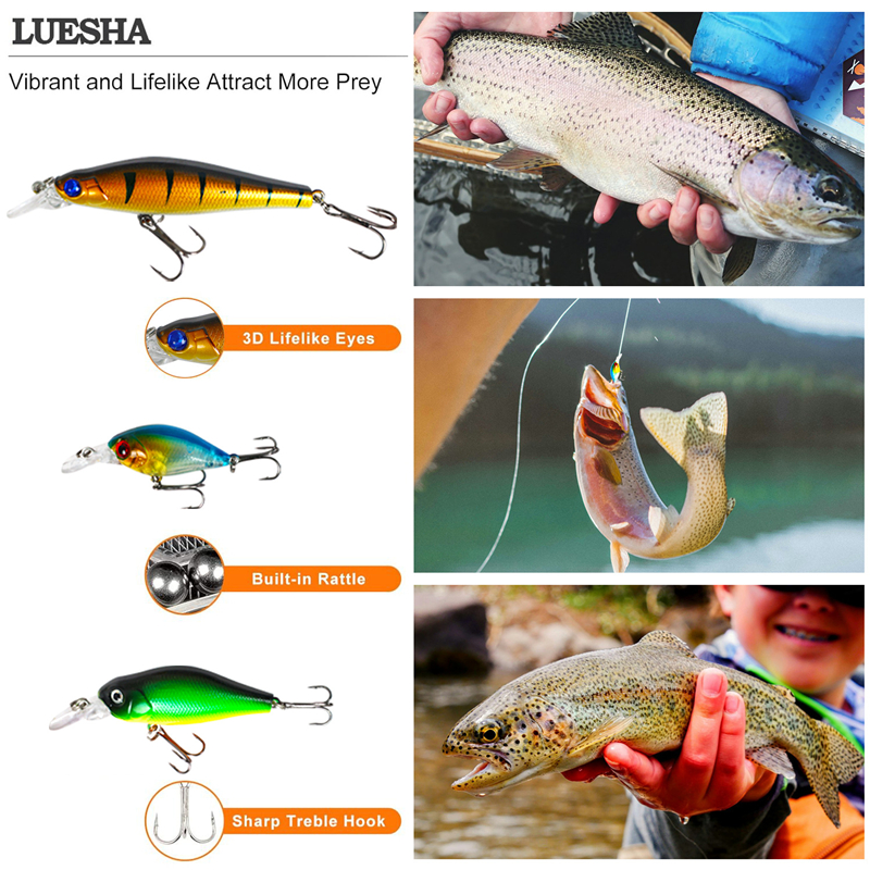 New 120PCS Fishing Lure Set So - Fishing Lure Crankbait บทวิจารณ์และราคา