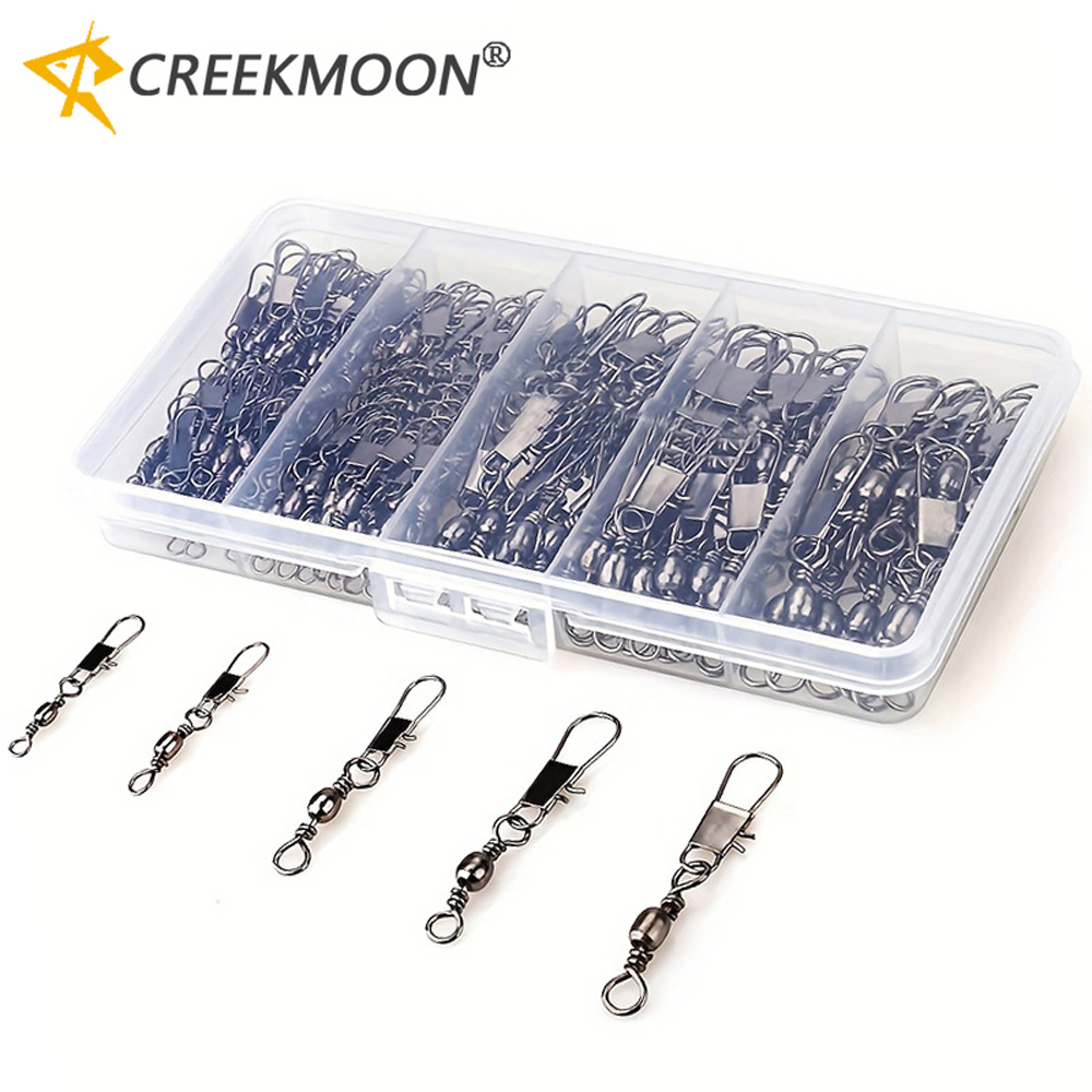 100Pcs/Lot 4#6#8#10#12# Swivel - Fishing Lure Accessories บทวิจารณ์และราคา