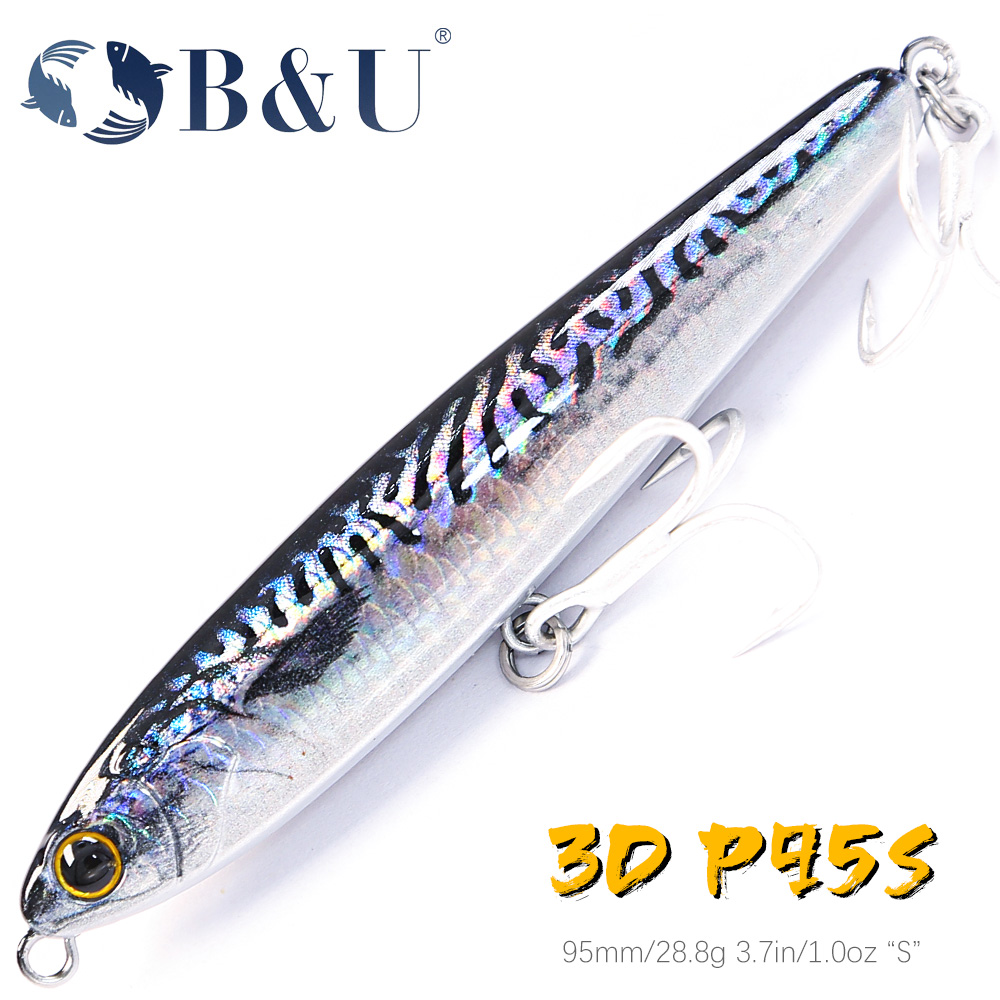 B&U Sinking Pencil Fishing Lur - Fishing Lure Jerkbait บทวิจารณ์และราคา