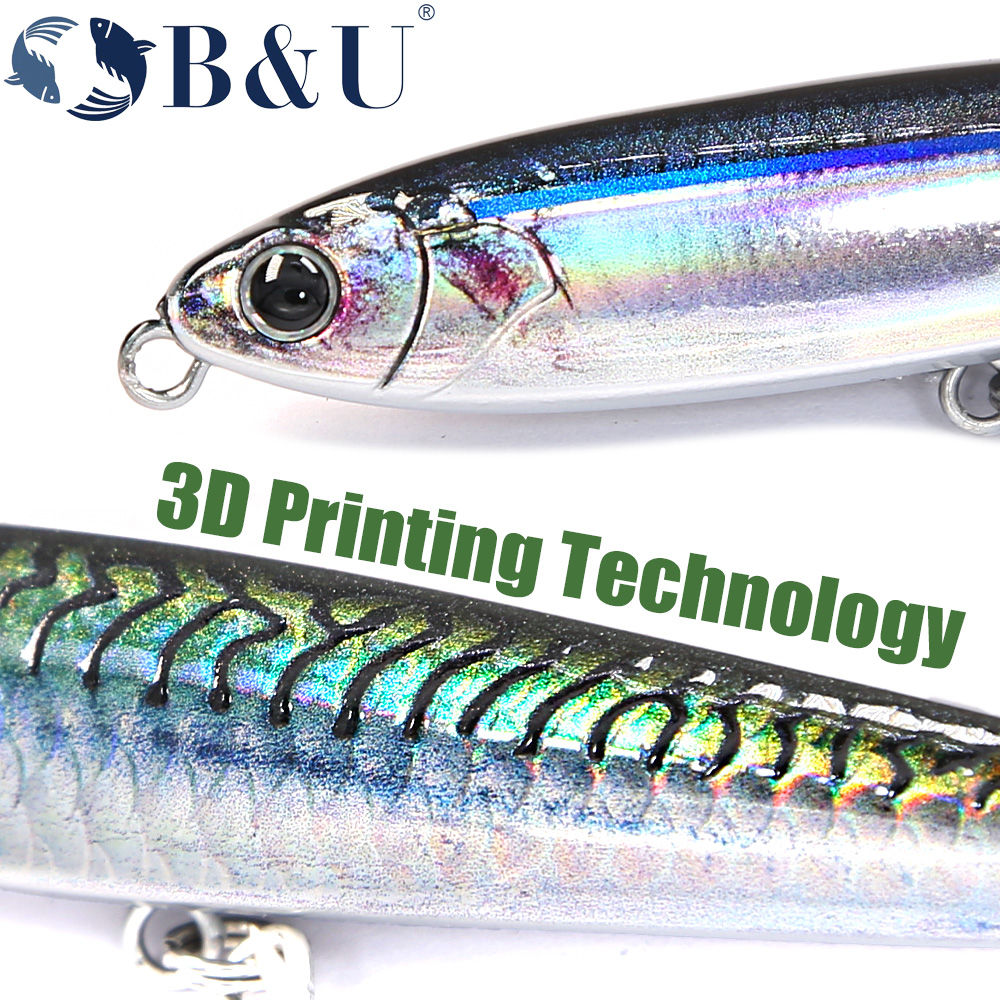 B&U Sinking Pencil Fishing Lur - Fishing Lure Jerkbait บทวิจารณ์และราคา