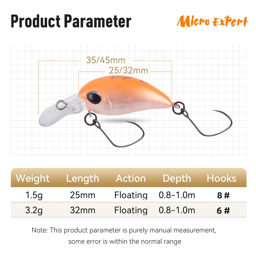 Kingdom Fishing Lure Micro Exp - Fishing Lure Crankbait บทวิจารณ์และราคา