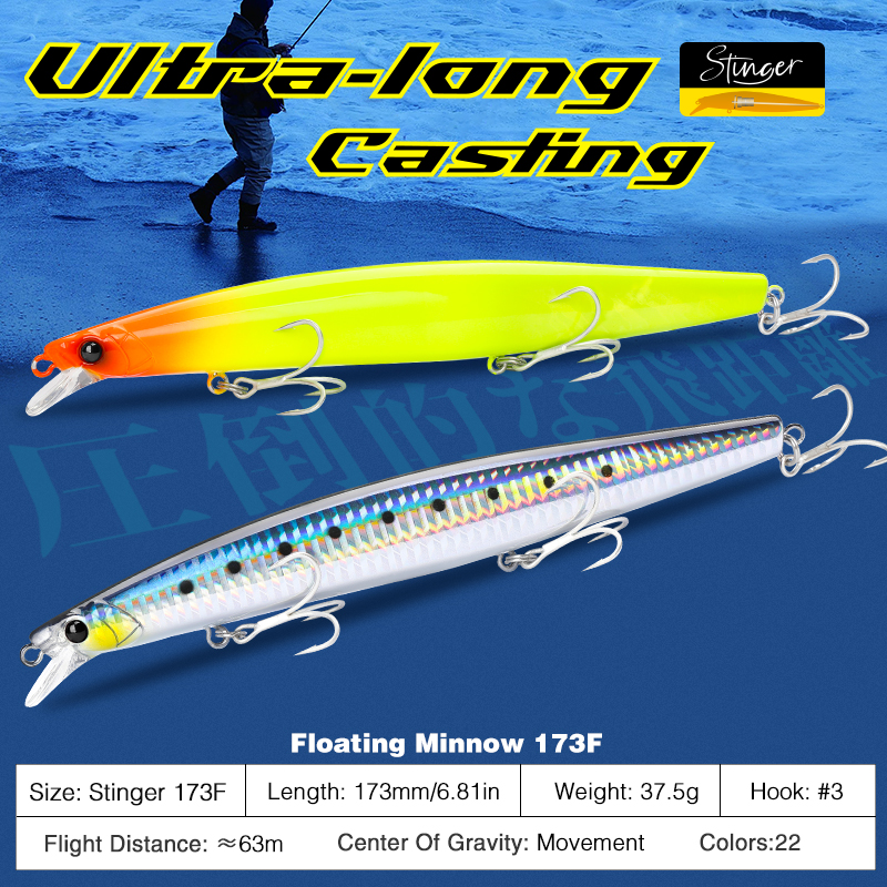 TSURINOYA Shore Fishing STINGE - Fishing Lure Popper บทวิจารณ์และราคา
