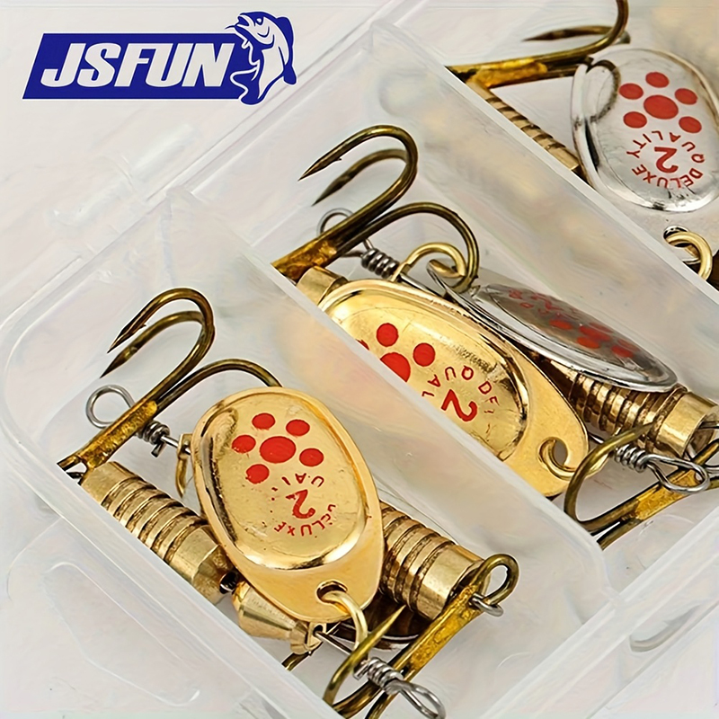 JSFUN 10pcs Spinner Lure Set w - Fishing Lure Blade Bait บทวิจารณ์และราคา