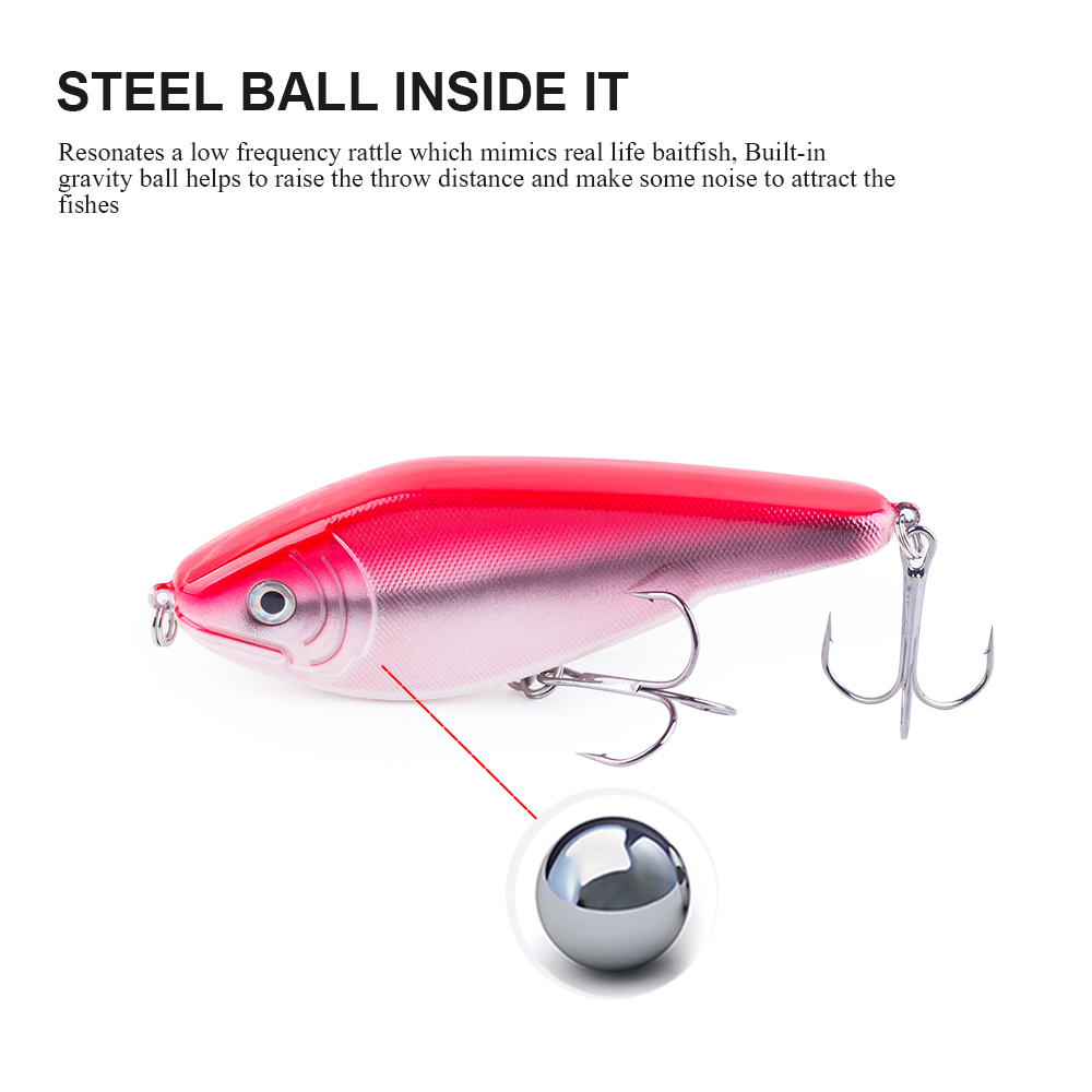 Hanlin NEW Glide Jerkbait 90mm - Fishing Lure Crankbait บทวิจารณ์และราคา