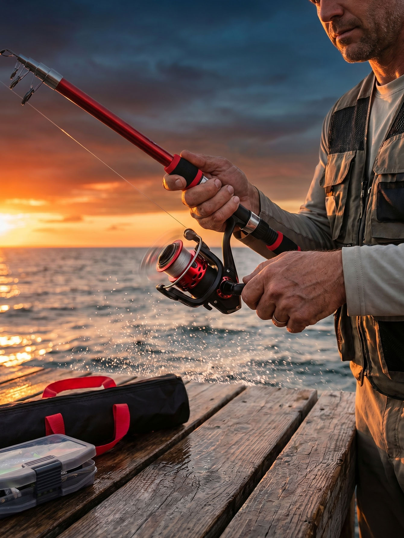 Fishing Rod Reel Combos Collap - Fishing Lure Spinner บทวิจารณ์และราคา