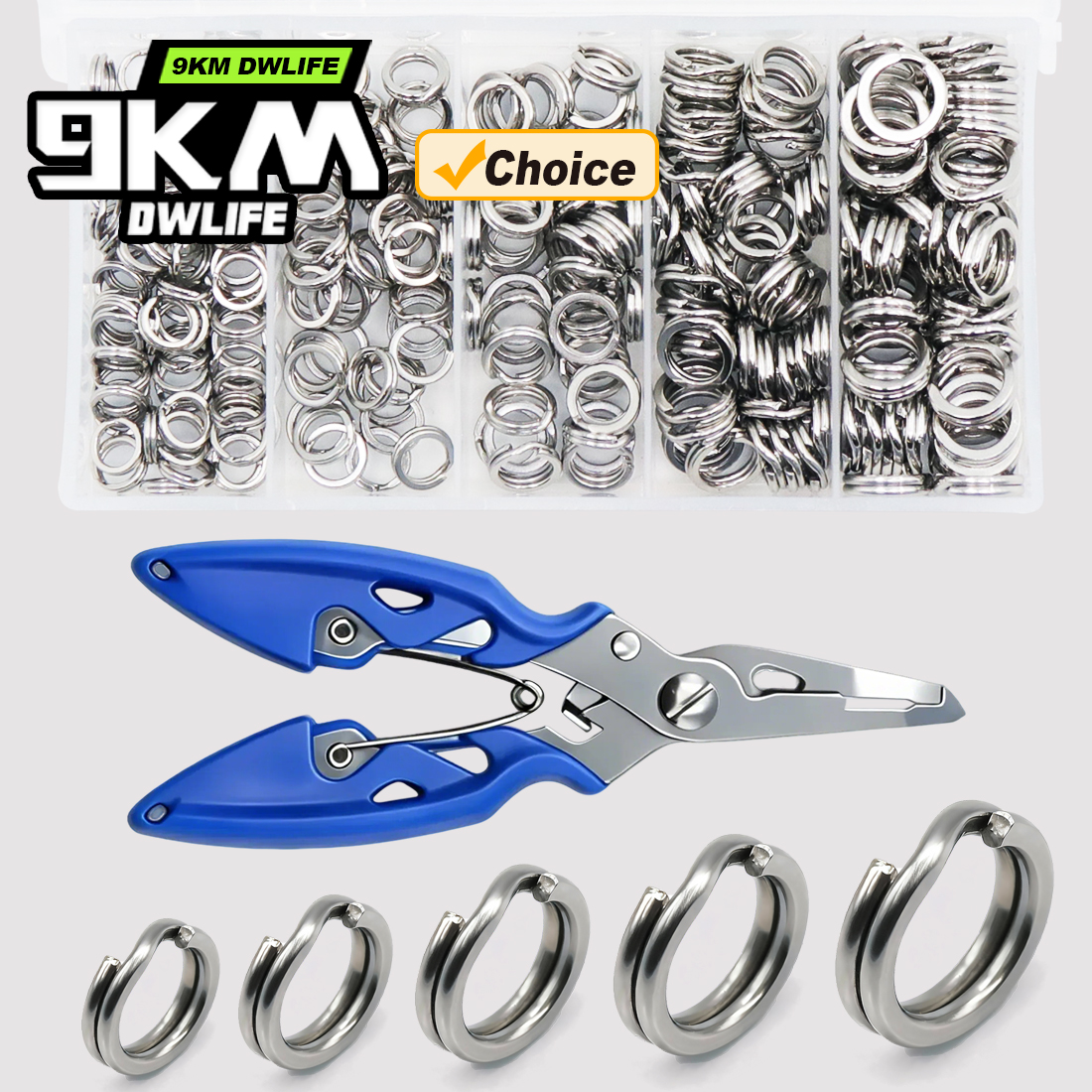 9KM Fishing Split Rings with P - Fishing Lure Making Kit บทวิจารณ์และราคา
