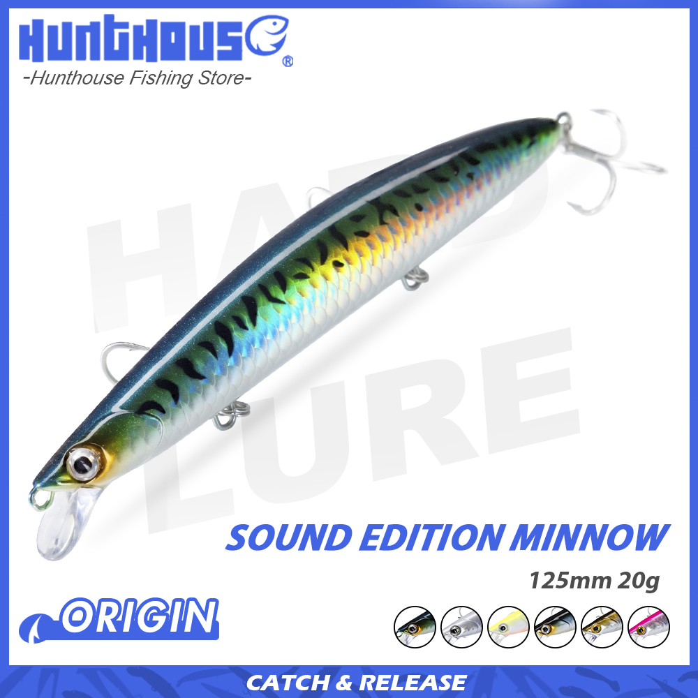 Hunthouse Sound Edition Minnow - Fishing Lure Jerkbait บทวิจารณ์และราคา