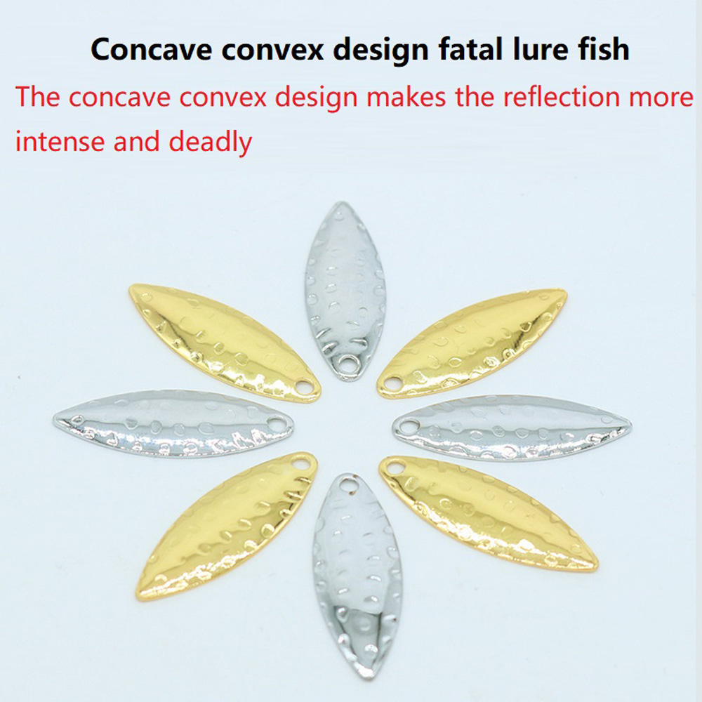 10Pcs/lot Willow leaf Sequin P - Fishing Lure Spoon บทวิจารณ์และราคา