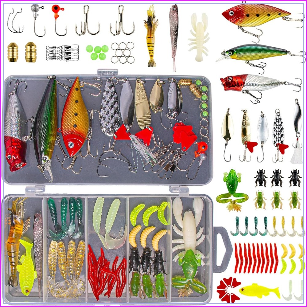 78Pcs Fishing Lures Kit for Ba - Fishing Lure Spoon บทวิจารณ์และราคา
