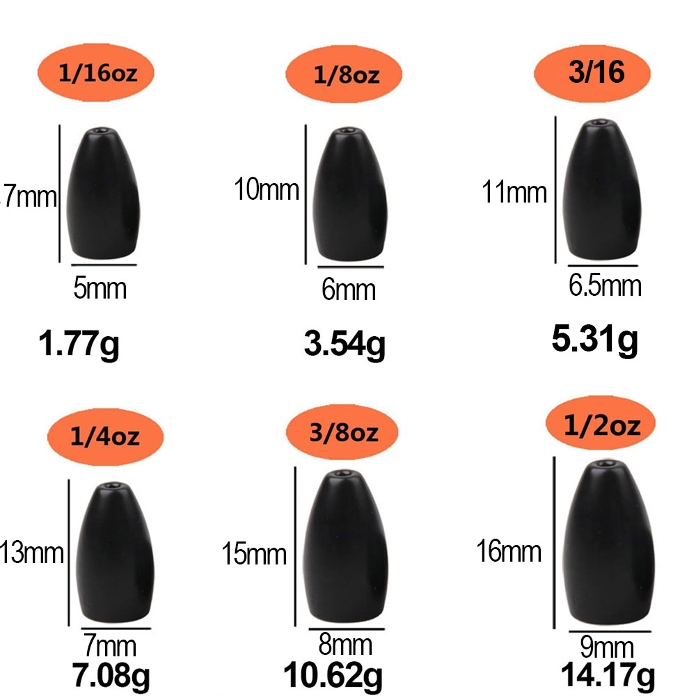 Tungsten Steel Fishing Weights - Fishing Lure Jig บทวิจารณ์และราคา