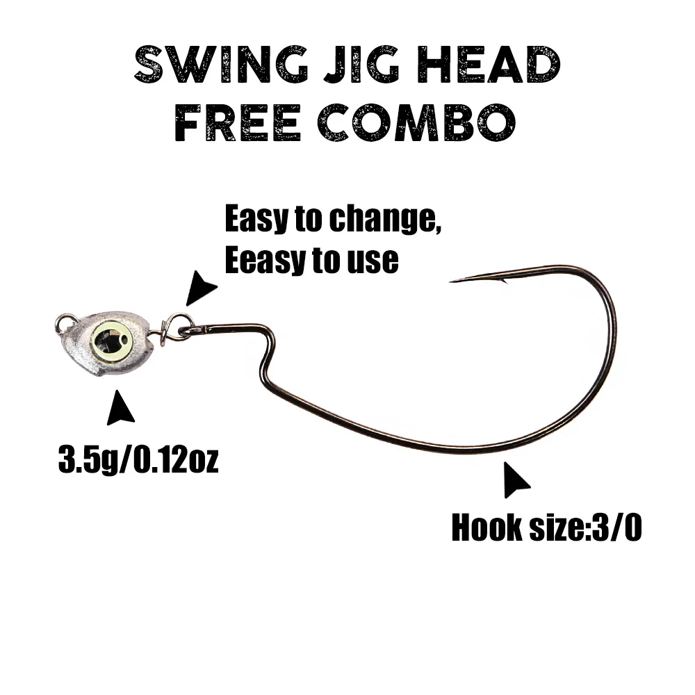 B&U Swing Jig head cheburashka - Fishing Lure Jig บทวิจารณ์และราคา